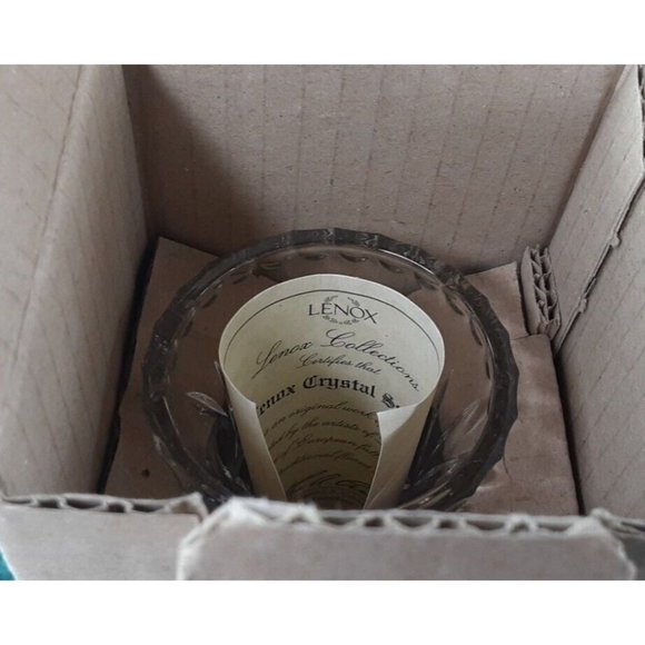 Lenox Fine Crystal Star Vase 4" Made in Czech Republic-New in Box Lot of 2 - Picture 10 of 11